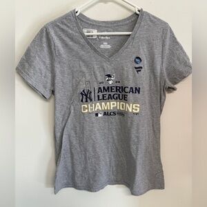 Women’s Fanatics MLB 2024 World Series New York Yankees T Shirt Sz Large  Grey